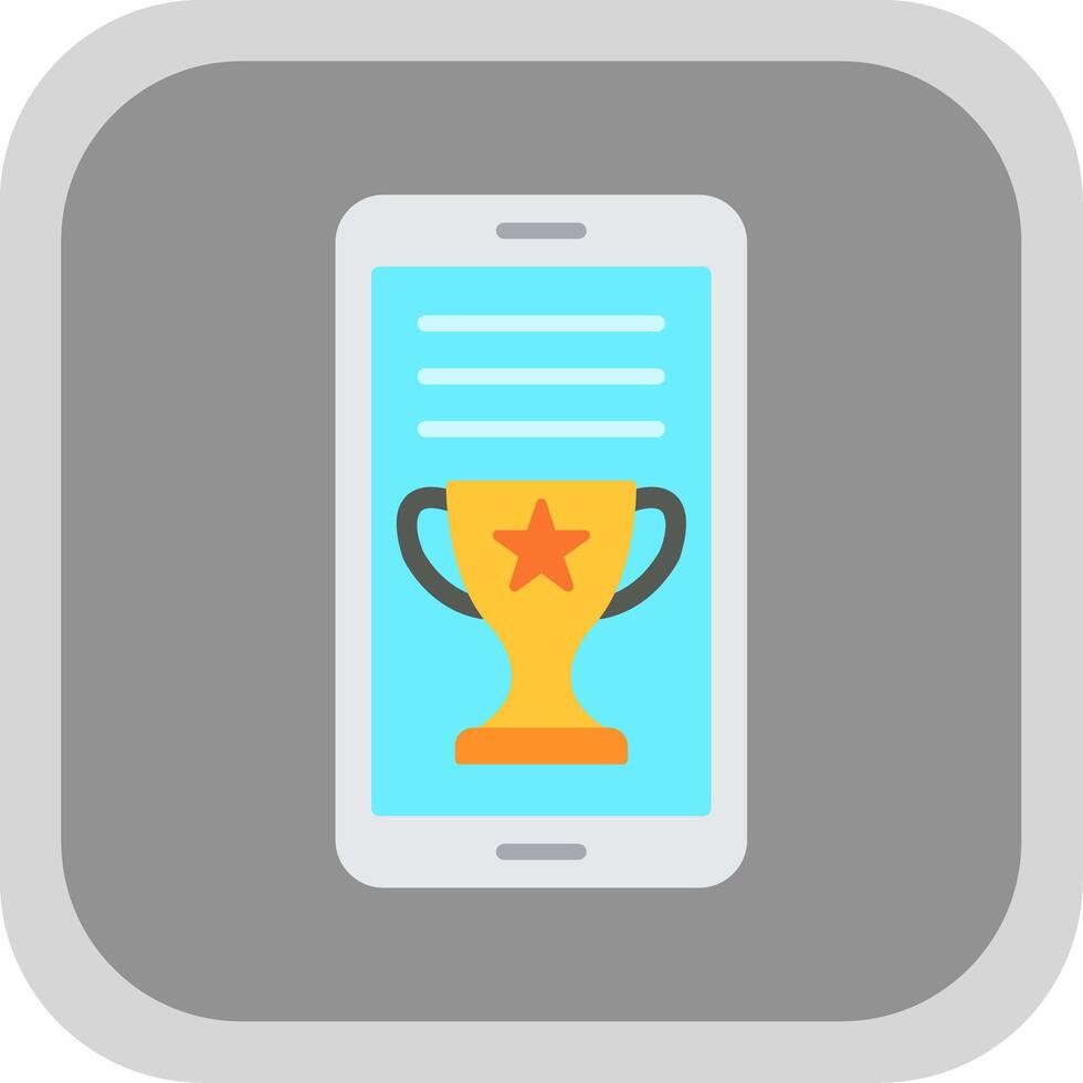 OnLine Circle Multi Circle Award Flat round corner Icon Design vector