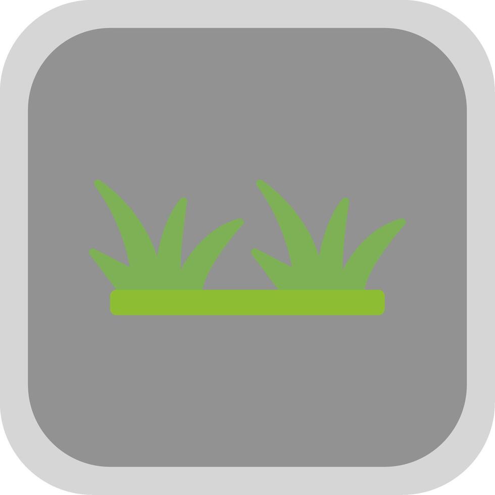 Grass Flat round corner Icon Design vector