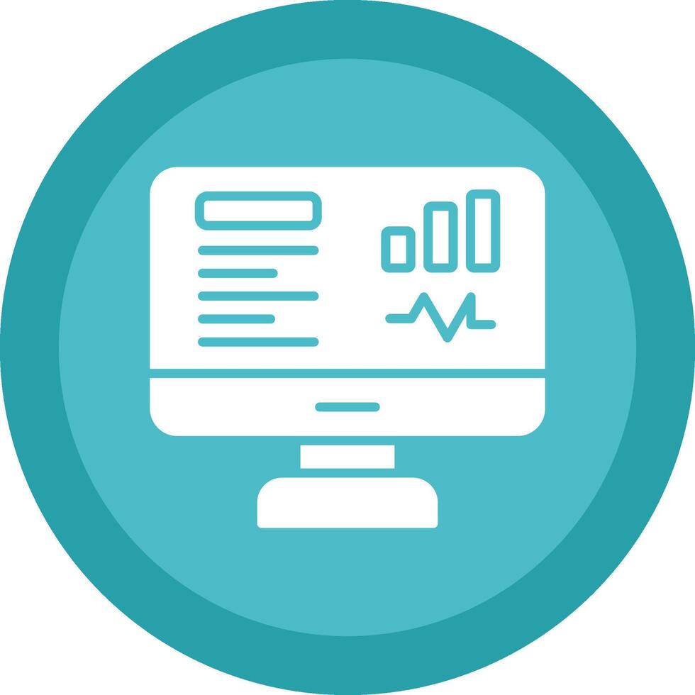Dashboard Glyph Due Circle Icon Design vector