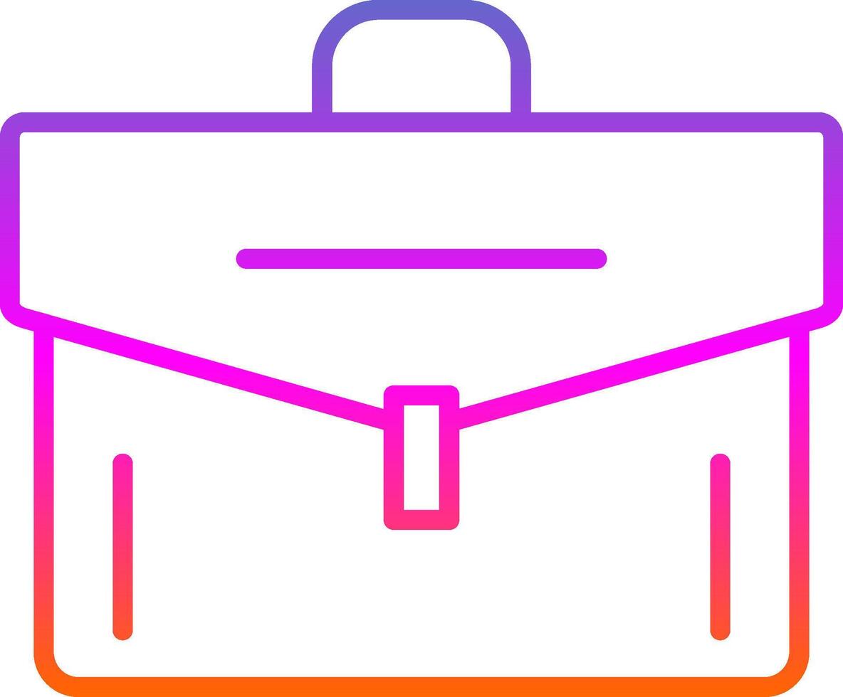 Portfolio Line Gradient Icon Design vector
