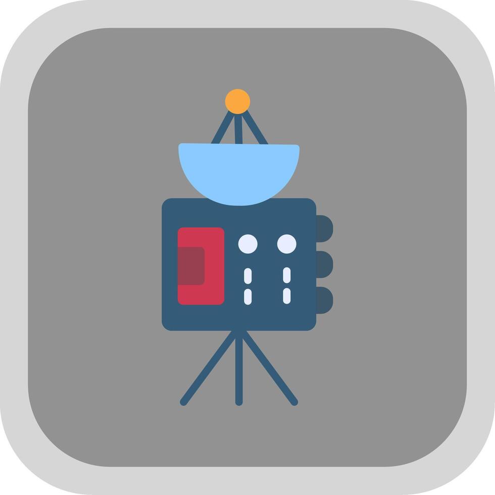 Probe Flat round corner Icon Design vector