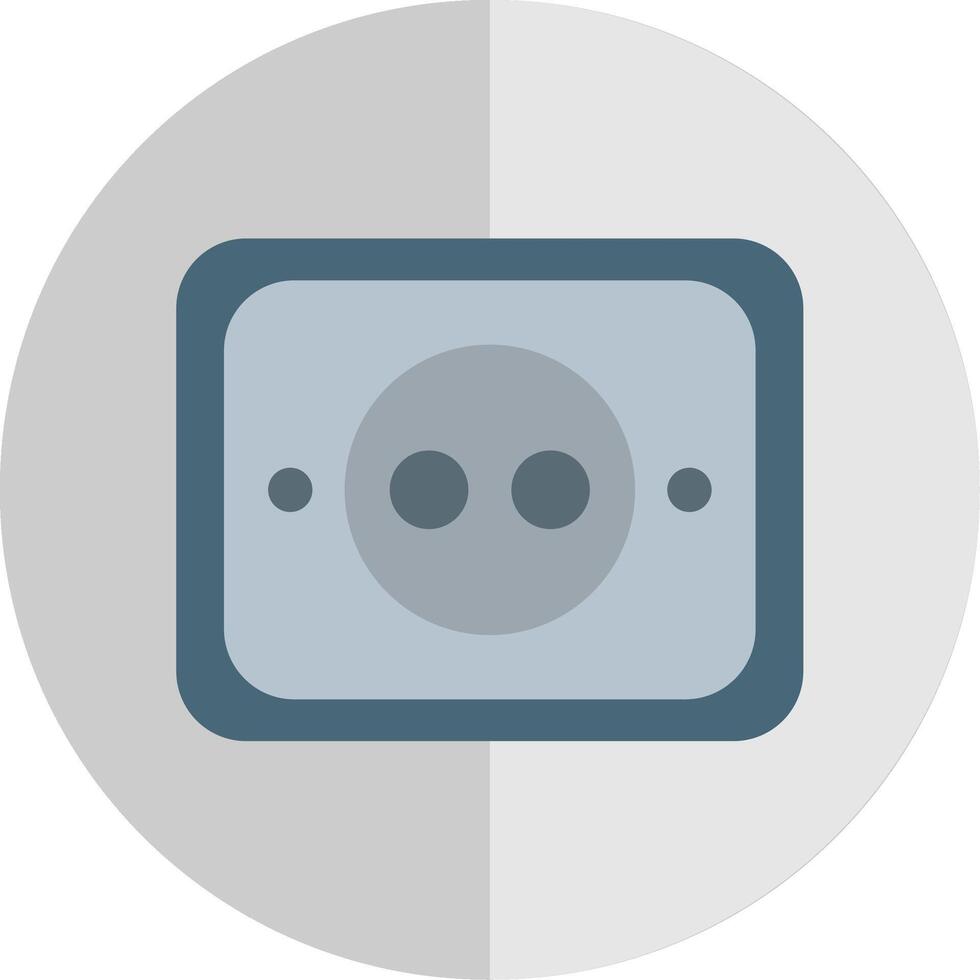 Socket Flat Scale Icon Design vector