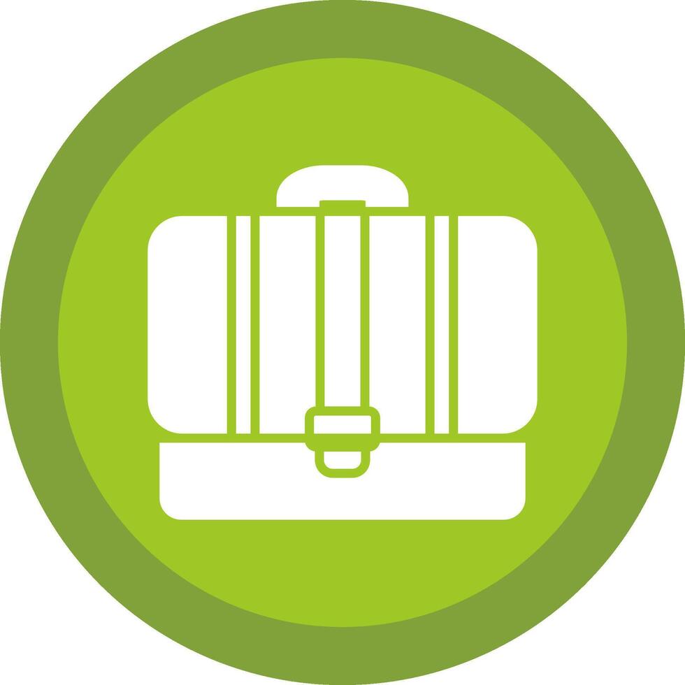 Portfolio Glyph Due Circle Icon Design vector