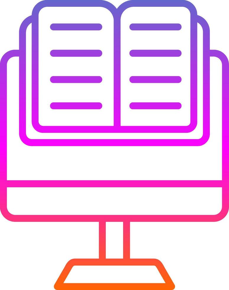 OnLine Circle Sticker Learning Line Circle Sticker Icon vector