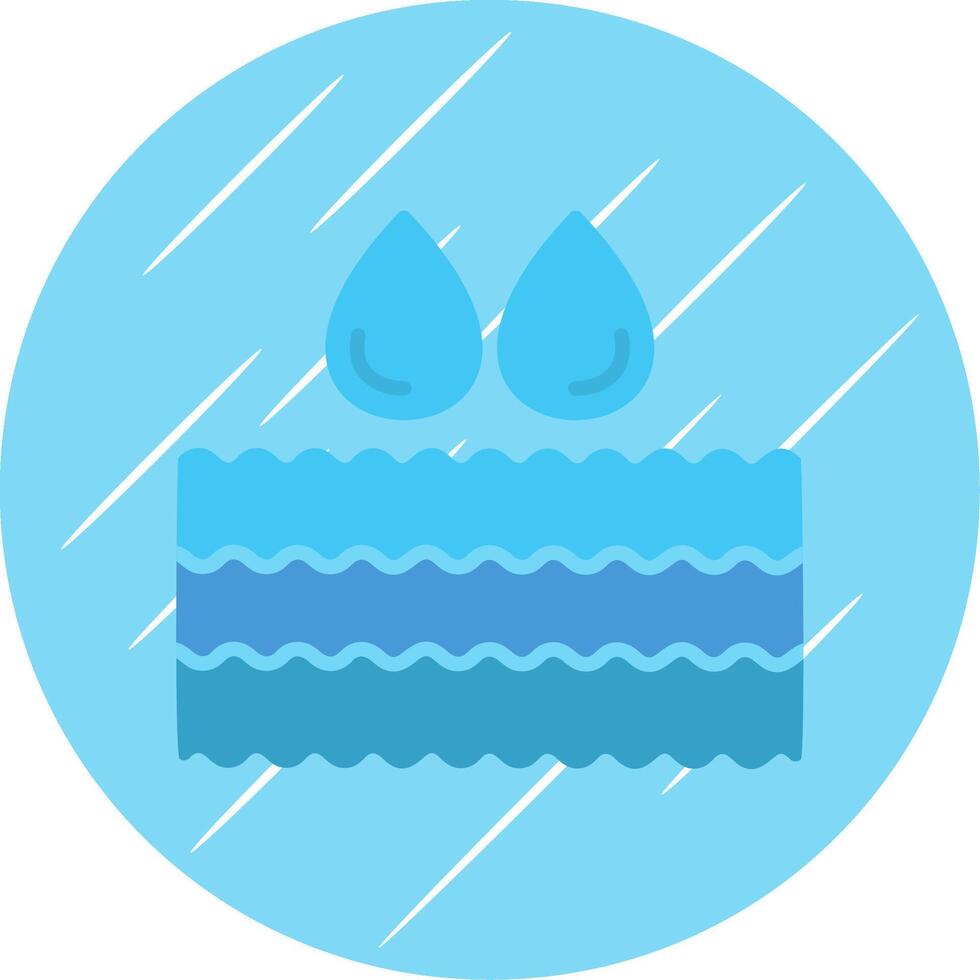 Water Flat Circle Icon Design vector
