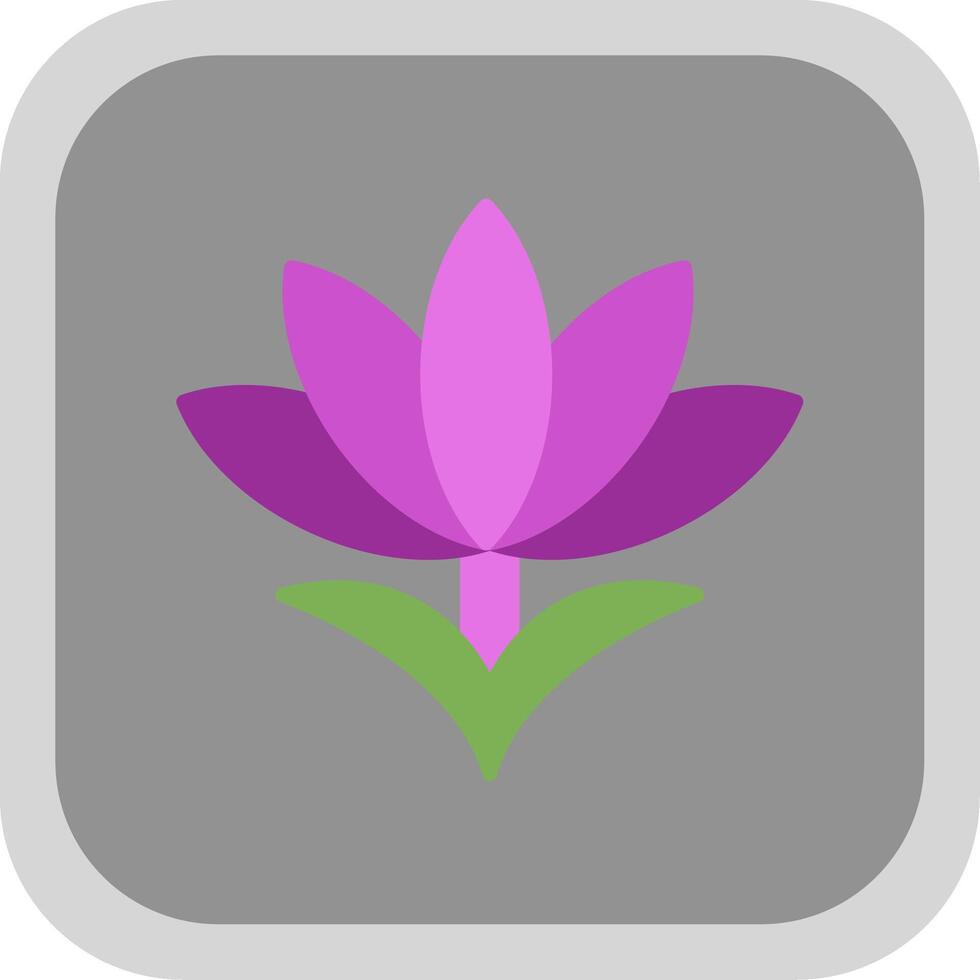 Saffron Flat round corner Icon Design vector