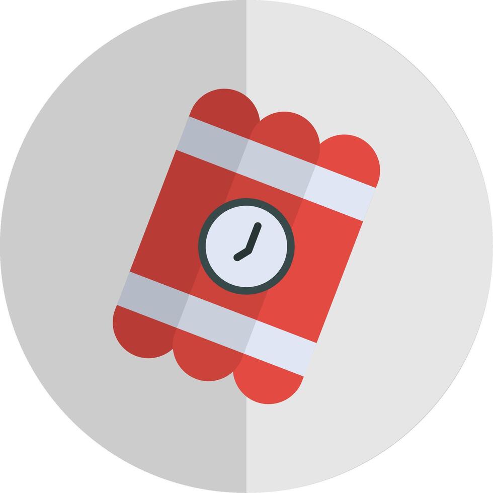 Bomb Flat Scale Icon Design vector