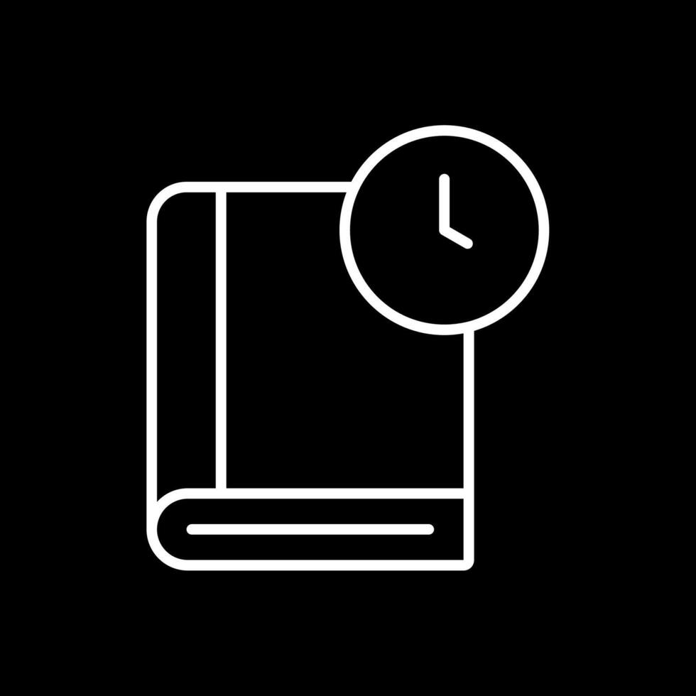 History Line Inverted Icon Design vector