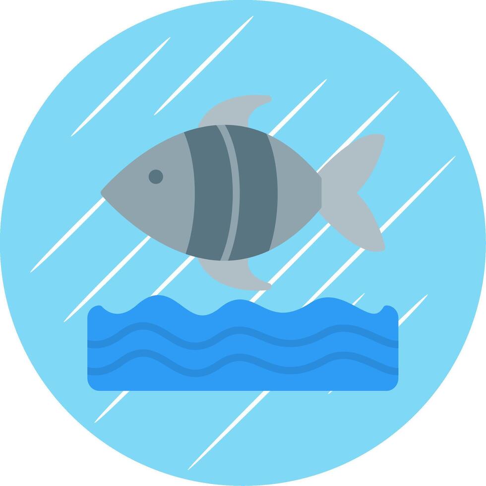 Sea Life Flat Circle Icon Design vector