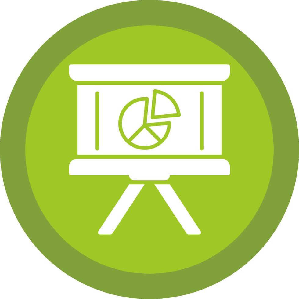 Pie Chart Line Shadow Circle Icon Design vector
