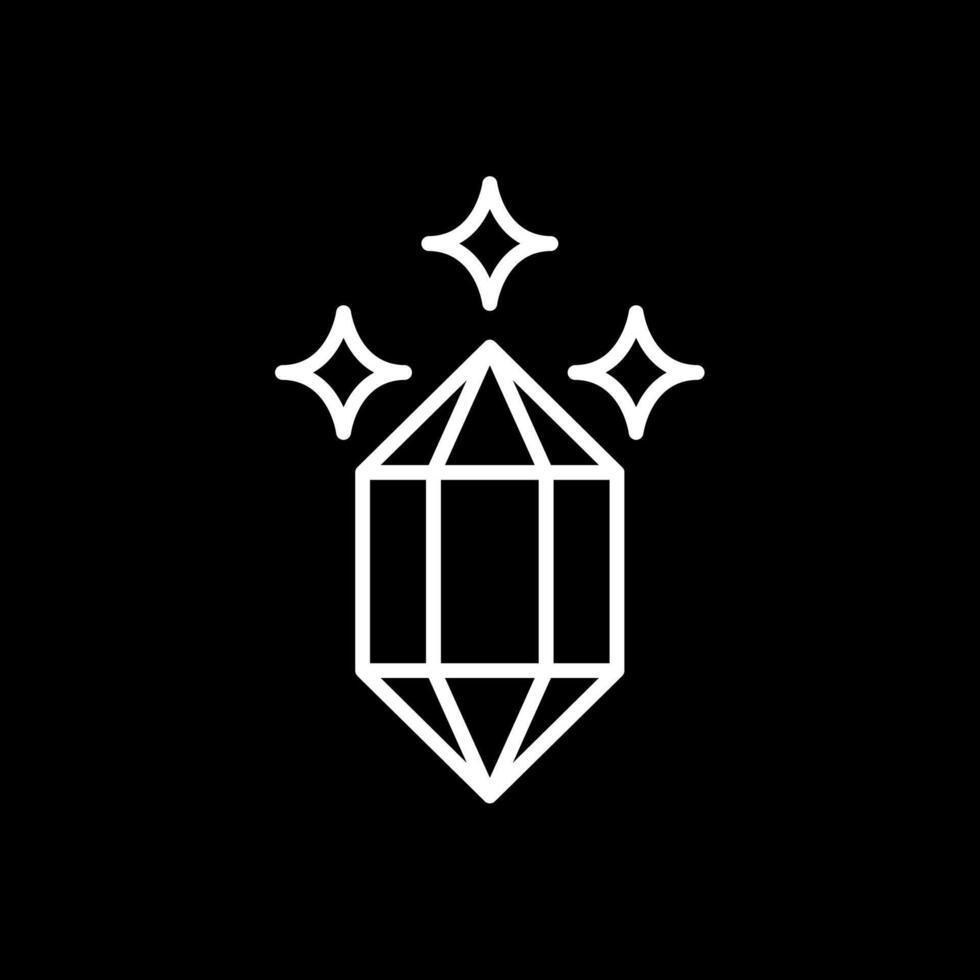 Quartz Line Inverted Icon Design vector