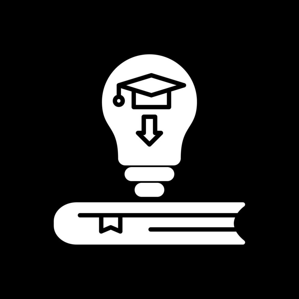 Creative Glyph Inverted Icon Design vector