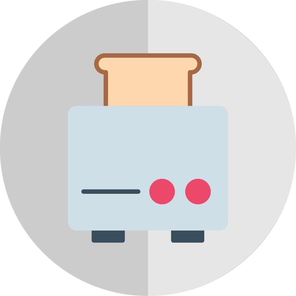 Toaster Flat Scale Icon Design vector