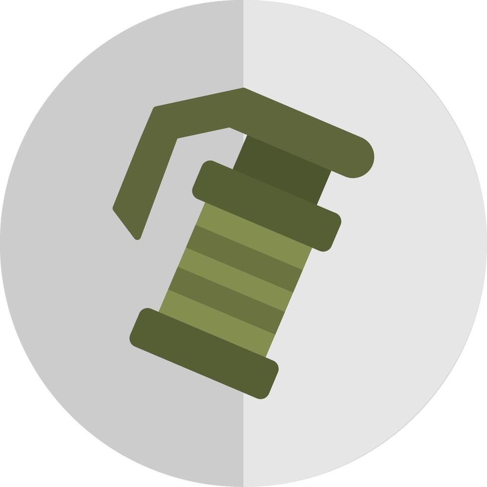 Grenade Flat Scale Icon Design vector