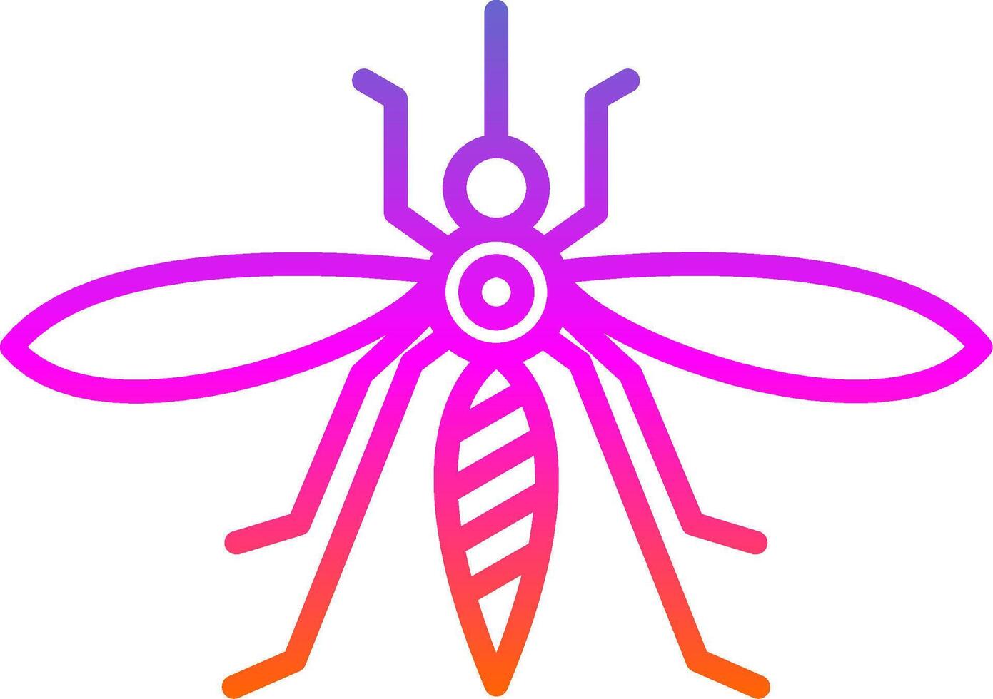 Mosquito Line Gradient Icon Design vector