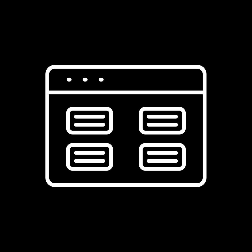 Tasks Line Inverted Icon Design vector