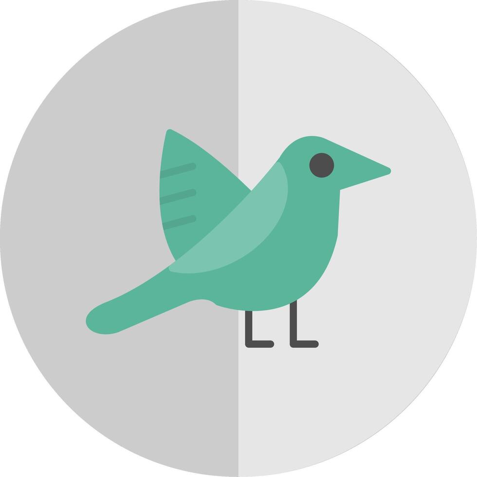 Ornithology Flat Scale Icon Design vector