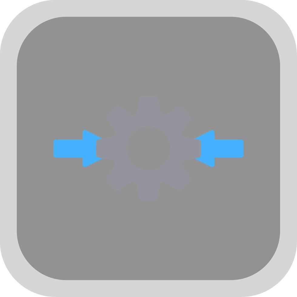 Integeation Flat round corner Icon Design vector