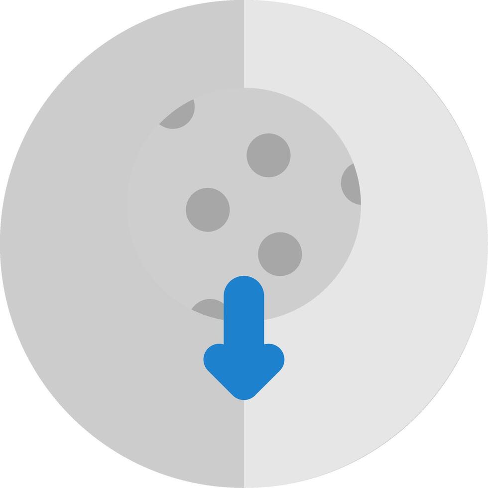 Moon Flat Scale Icon Design vector