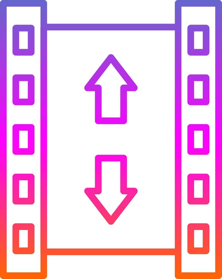 Roll Line Circle Sticker Icon vector