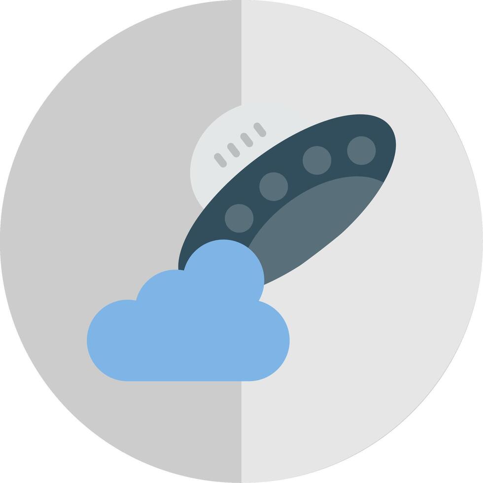 Ufo Flat Scale Icon Design vector