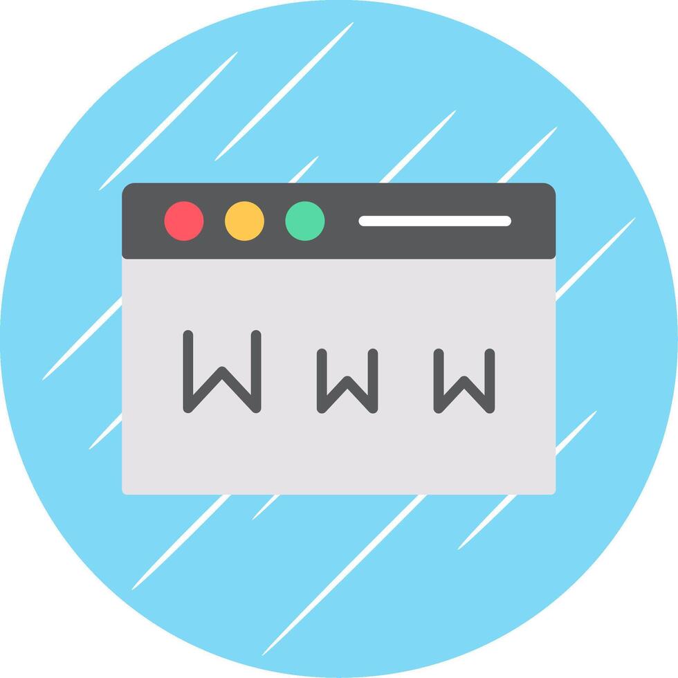 www plano circulo icono diseño vector