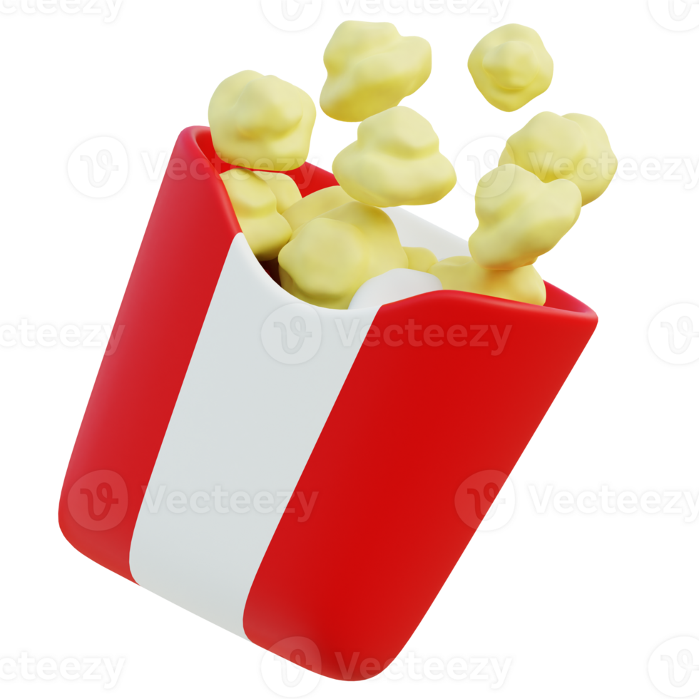 Pop Corn 3D Icon png