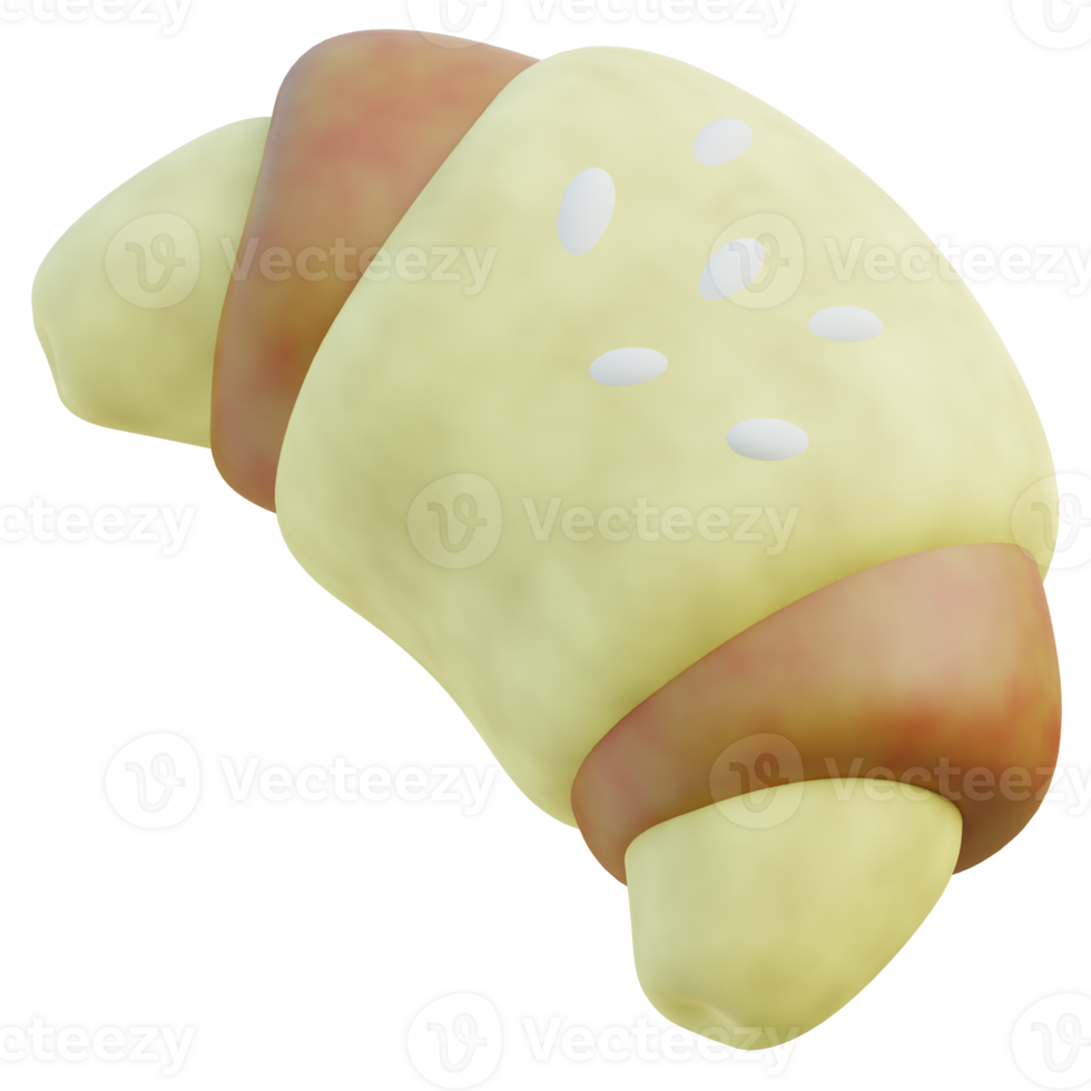 Croissant  3D Icon png