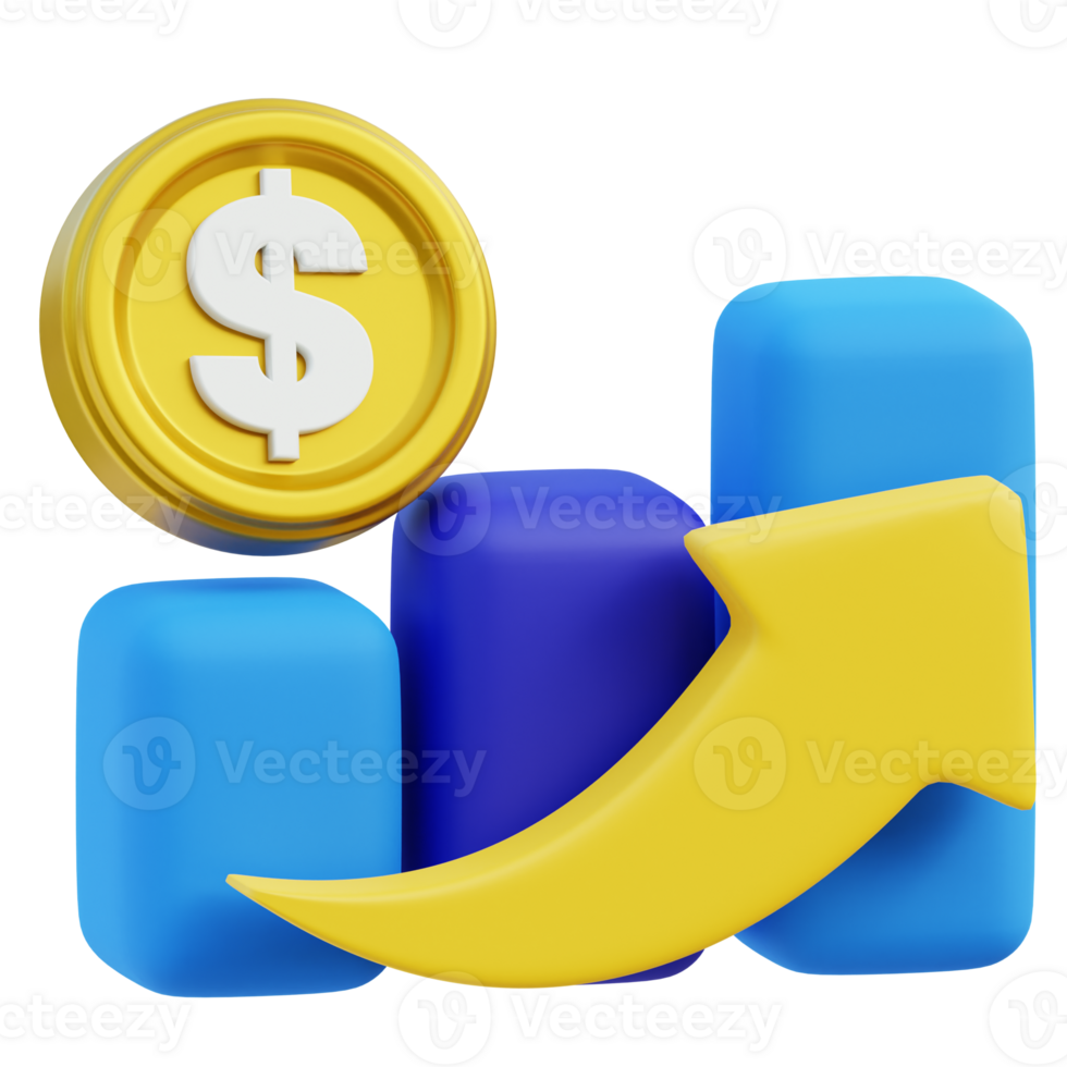 Profit 3d icon png