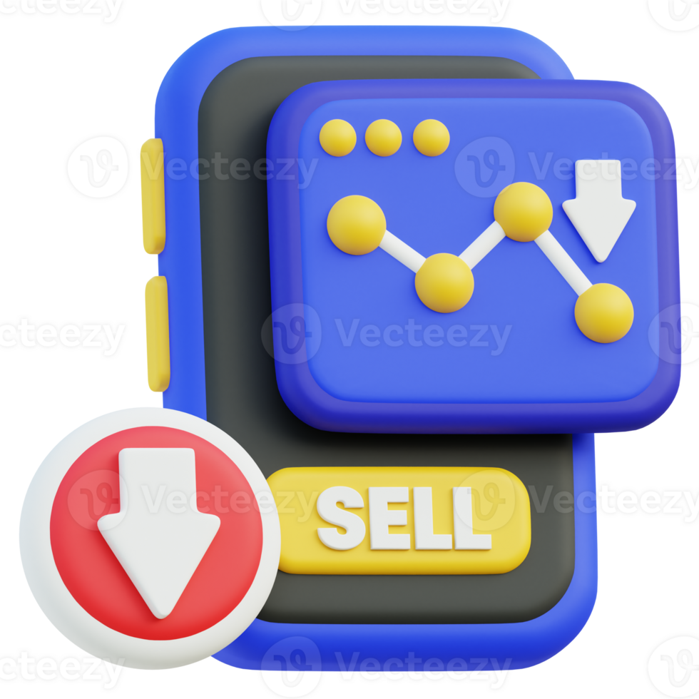 vender 3d icono png