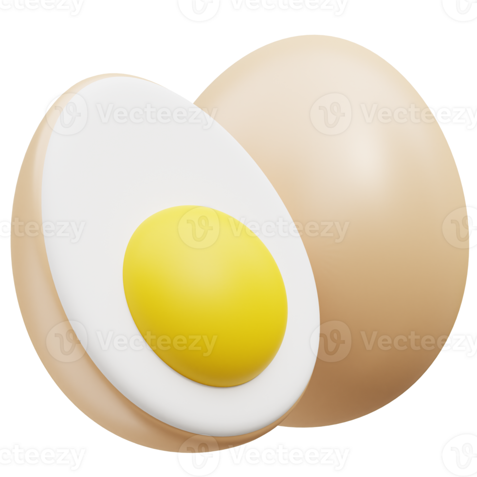 huevo 3d icono png