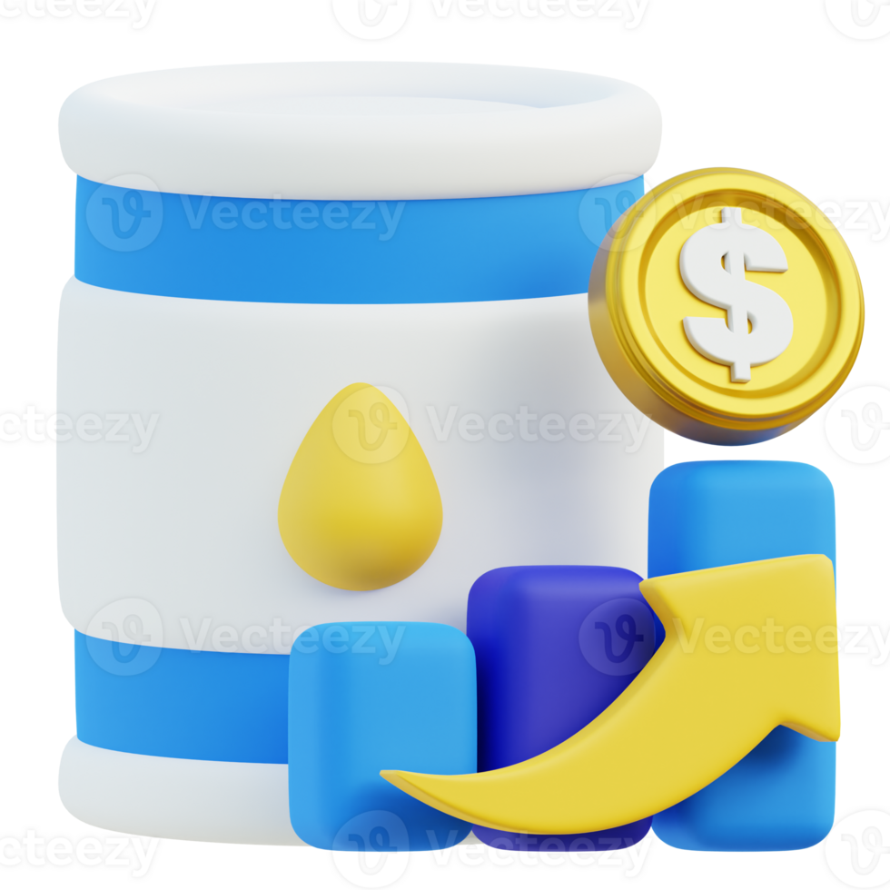 Oil Commodity 3d icon png
