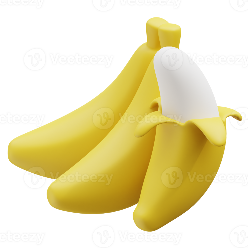 Banana 3d icona png