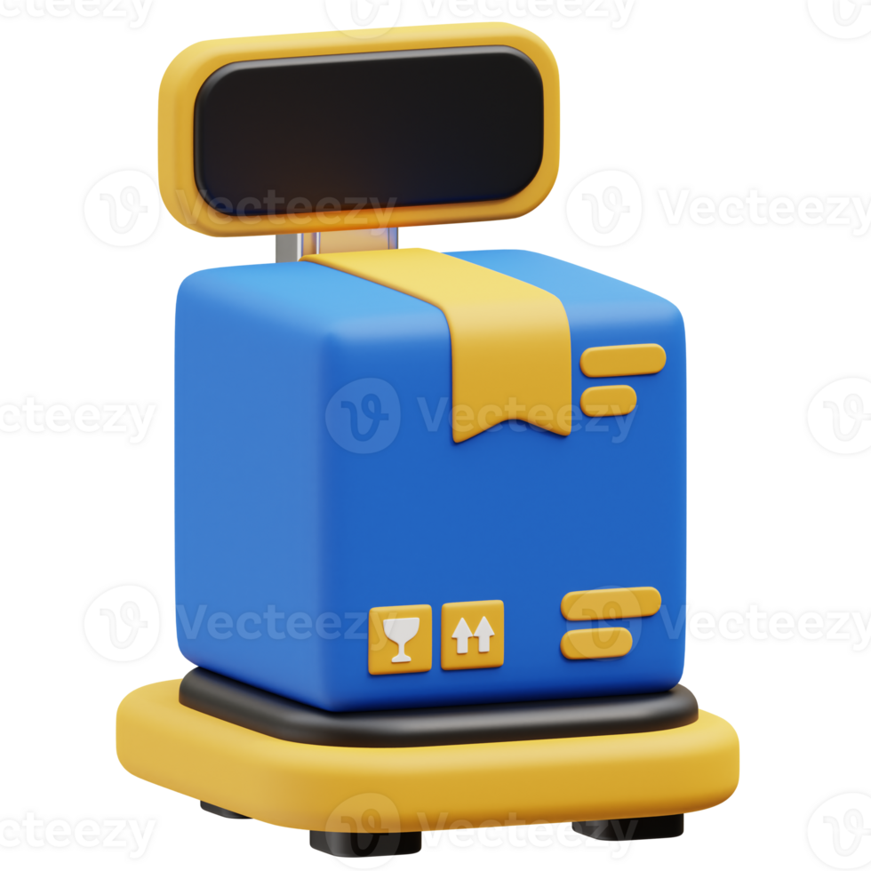 Package Weight Scale 3d icon png