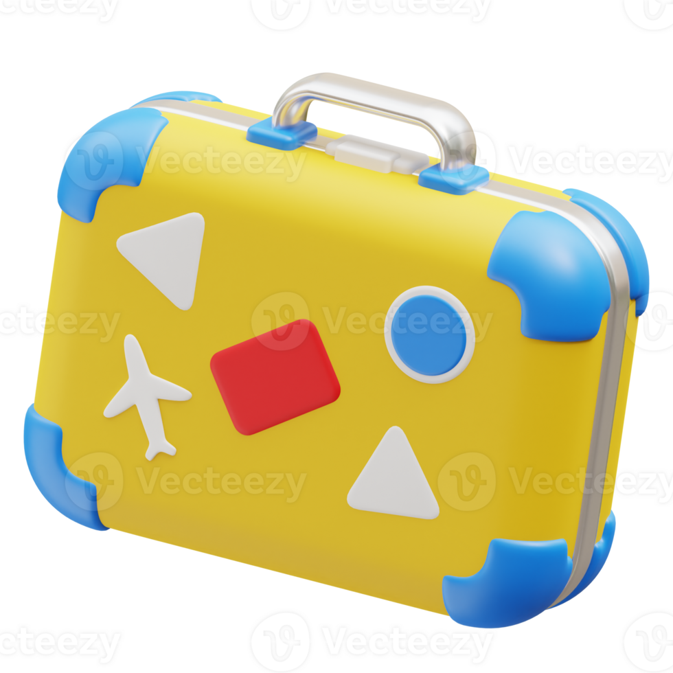 Suitcase 3d icon png