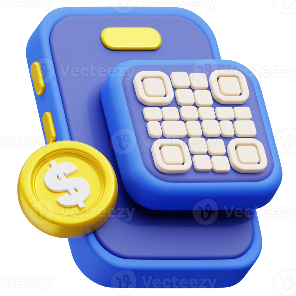 Scan Barcode 3d icon png