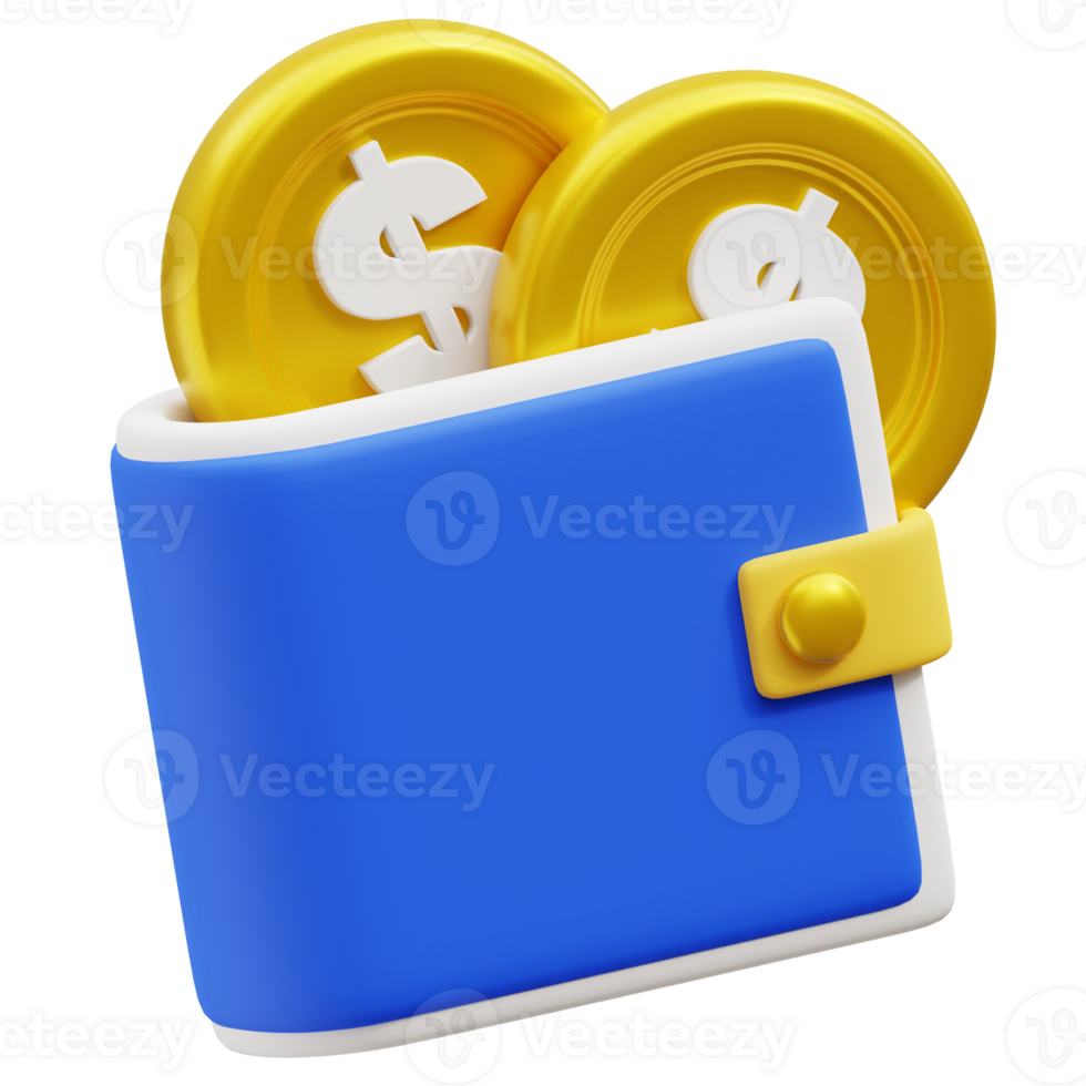 Money Wallet  3d icon png