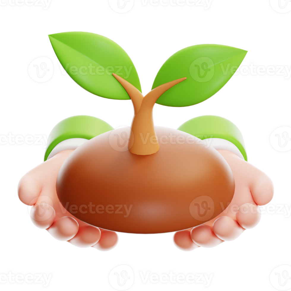 Save Plant 3d icon png
