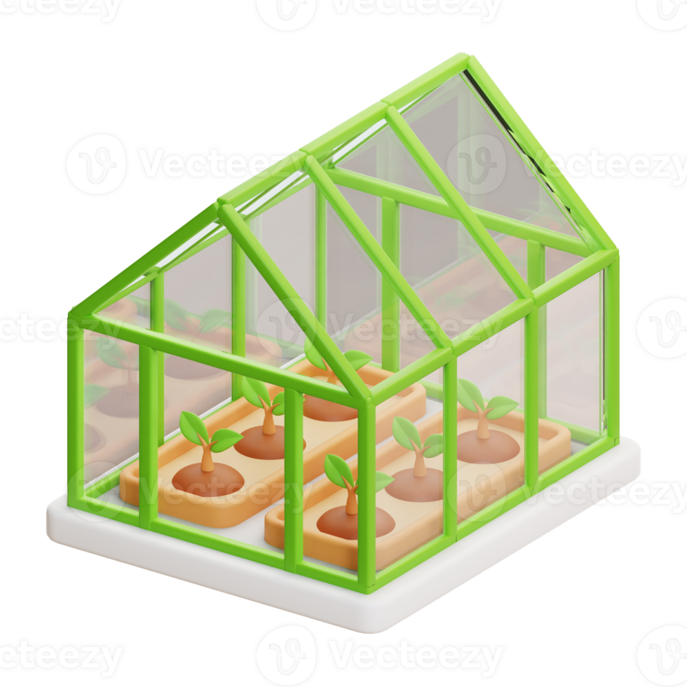 verde Casa 3d icona png