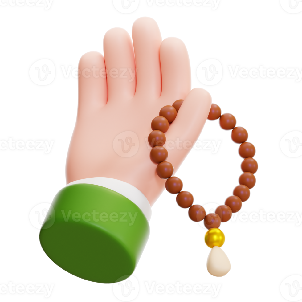 Pray with Bead 3d icon png