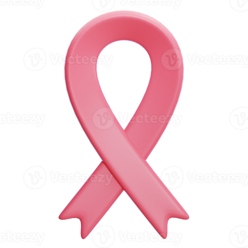 cancer ribbon 3d icon png