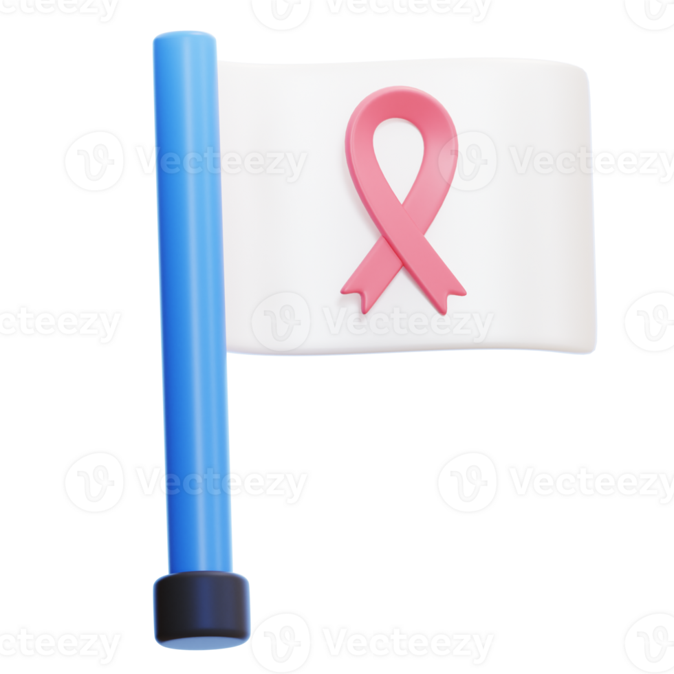 cancer flag 3d icon png