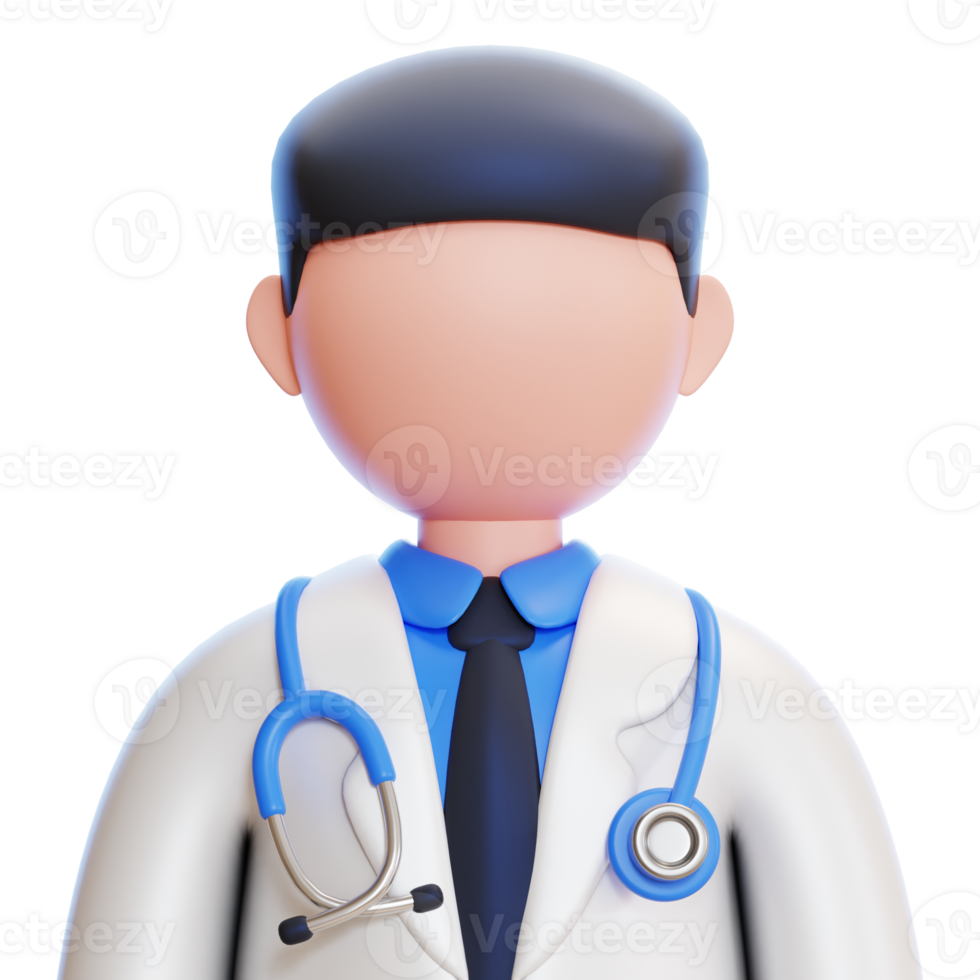 médico 3d ícone png