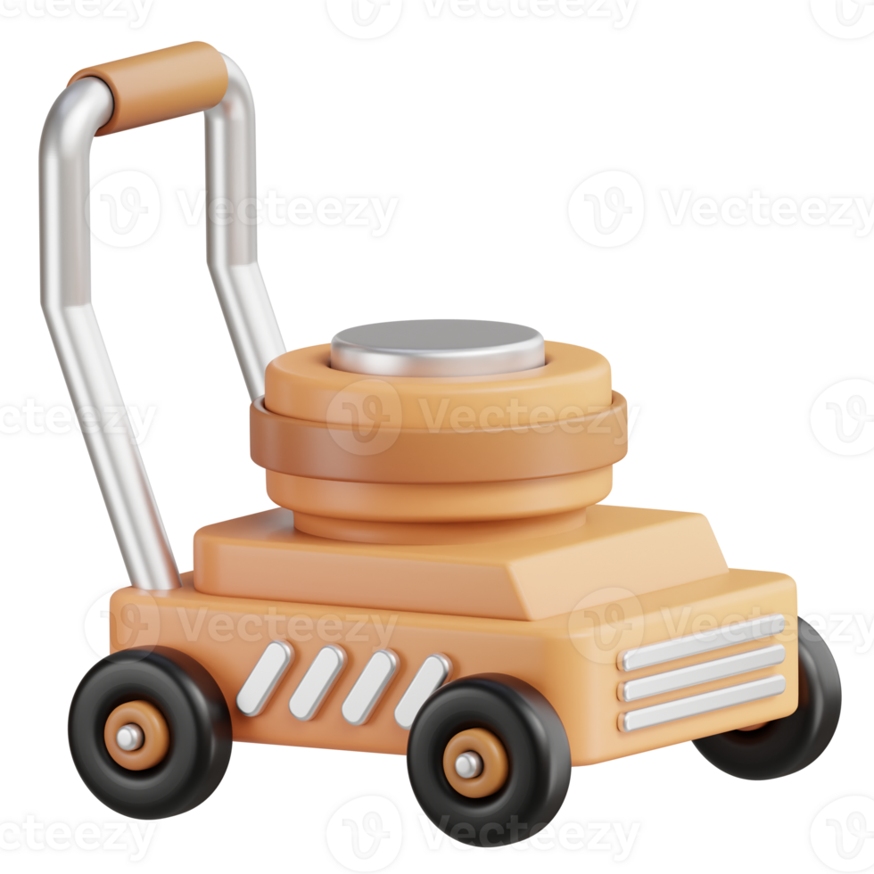 Lawn Mower 3D Icon png