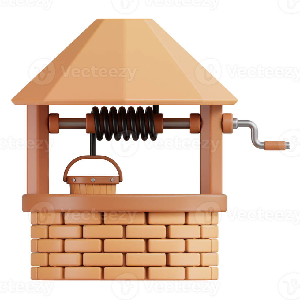 Water Well 3D Icon png