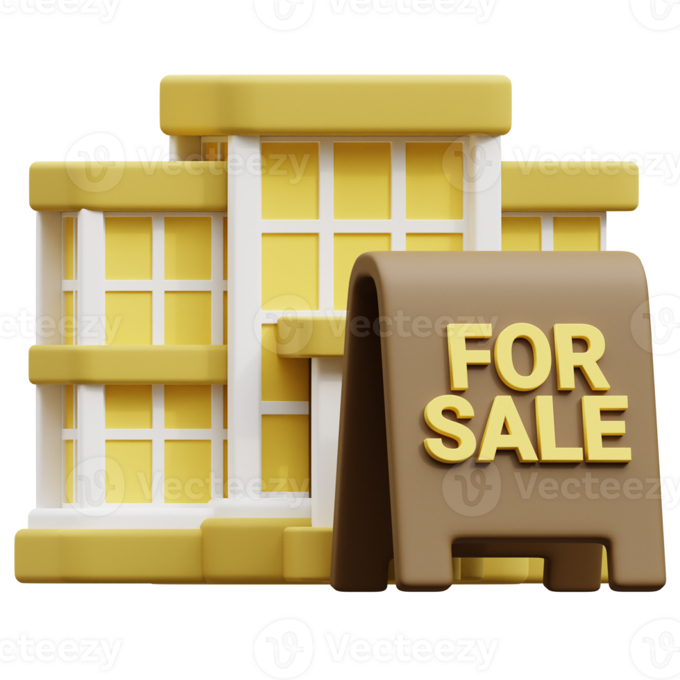 For Sale Board 3D Icon png