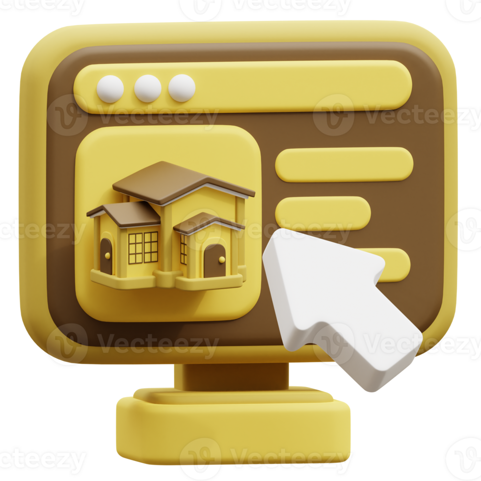 Property Website 3D Icon png