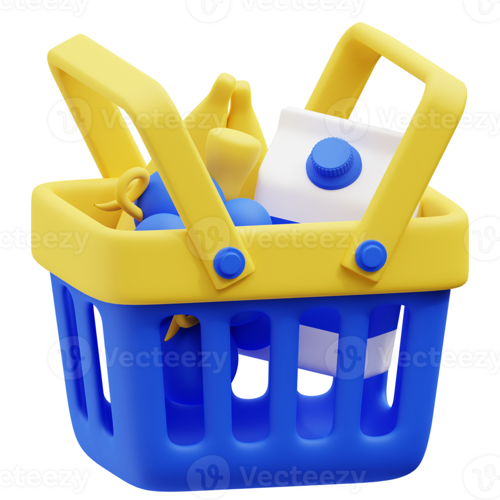 Basket Shop 3D Icon png