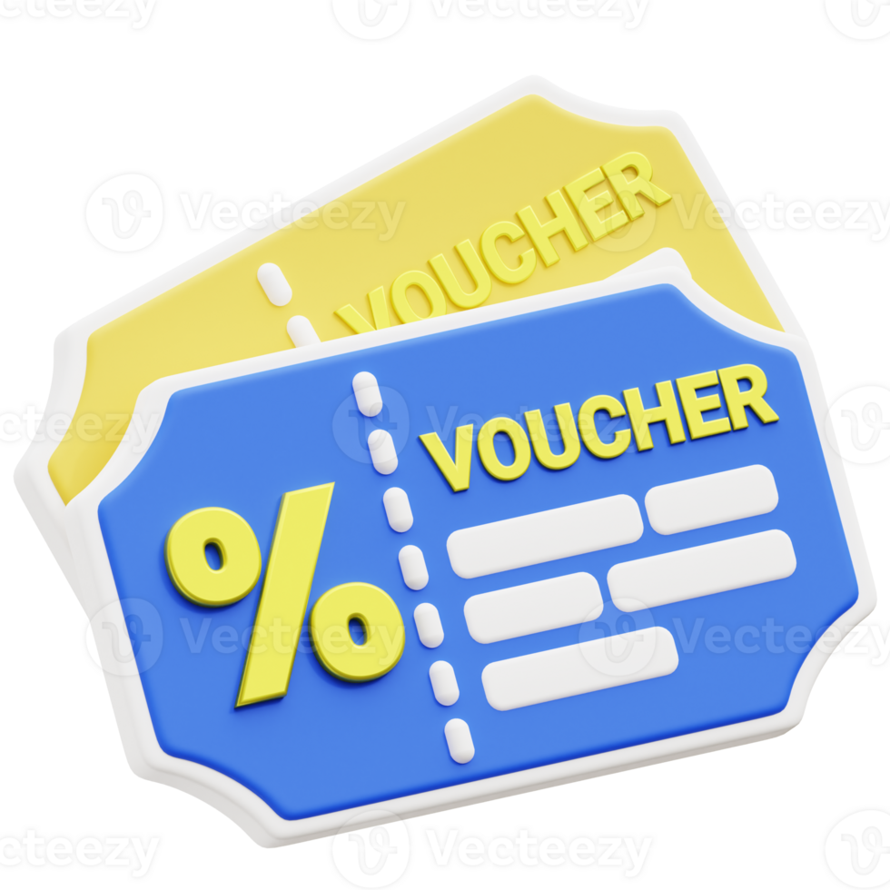 Voucher  3D Icon png