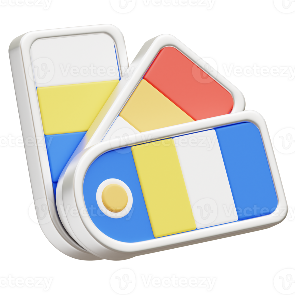 Color Palettes 3D Icon png